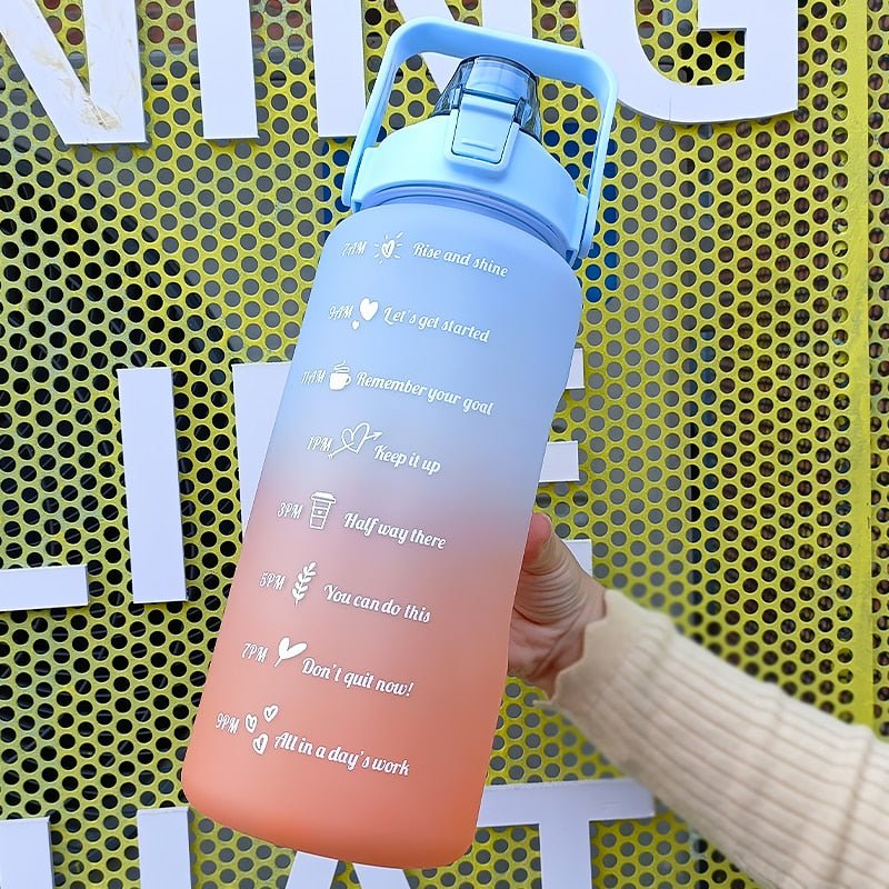 2L Motivational Two-Tone Water Bottle