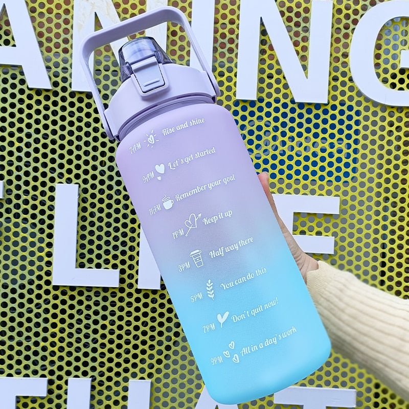 2L Motivational Two-Tone Water Bottle