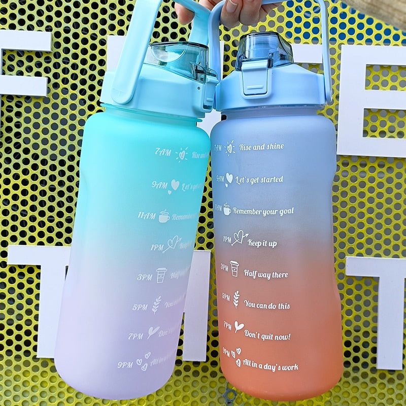 2L Motivational Two-Tone Water Bottle