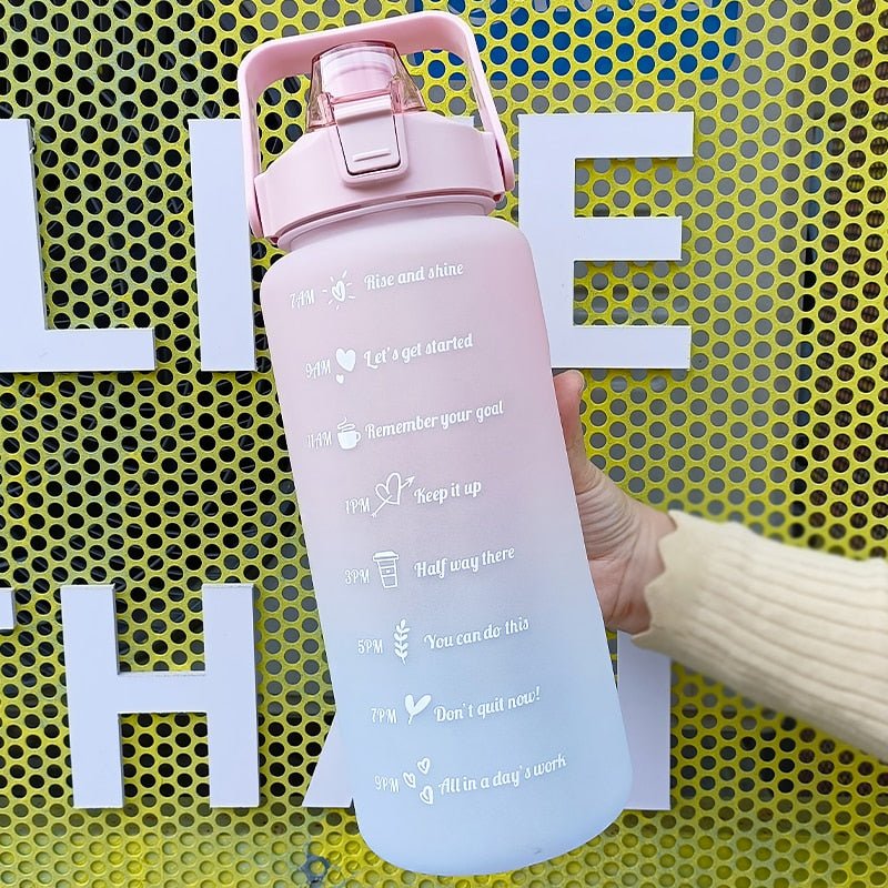 2L Motivational Two-Tone Water Bottle
