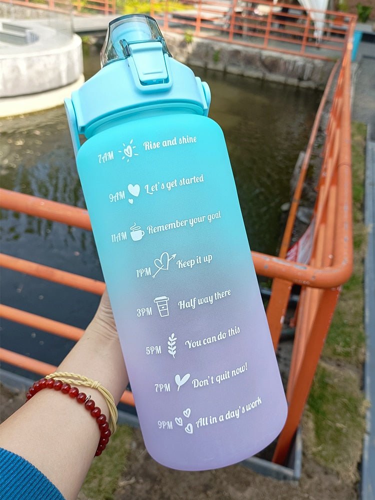 2L Motivational Two-Tone Water Bottle