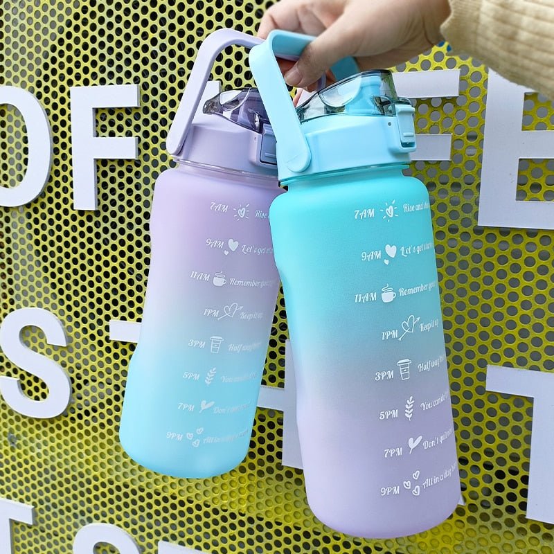 2L Motivational Two-Tone Water Bottle