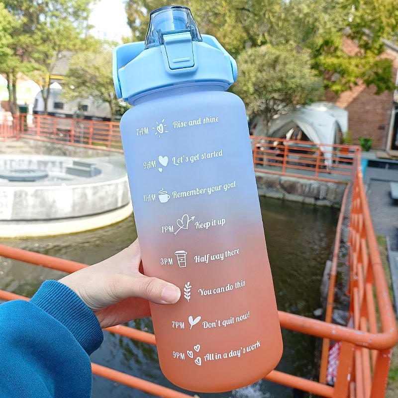 2L Motivational Two-Tone Water Bottle