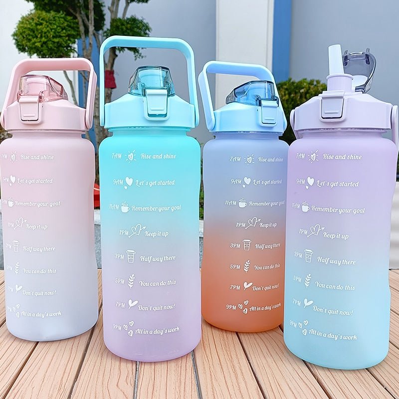 2L Motivational Two-Tone Water Bottle