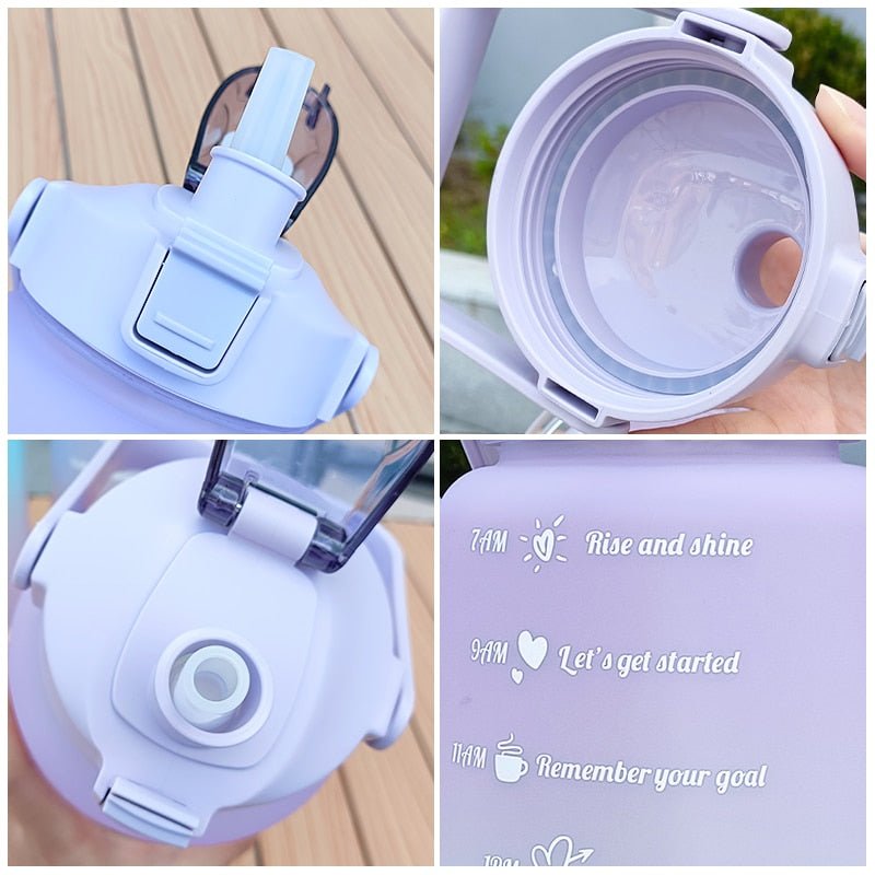 2L Motivational Two-Tone Water Bottle