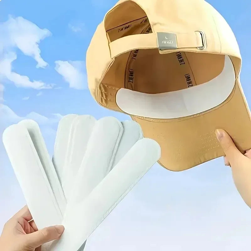 Disposable Hat Sweat Pad Adjustable Absorbent Hat Liner
