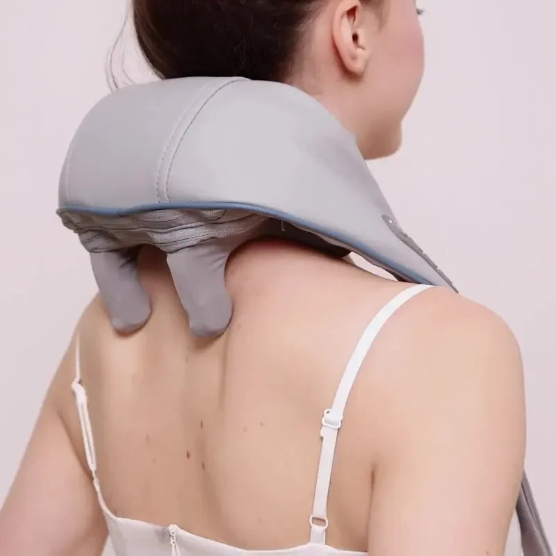 Electric Neck Massager with Heat and Vibration