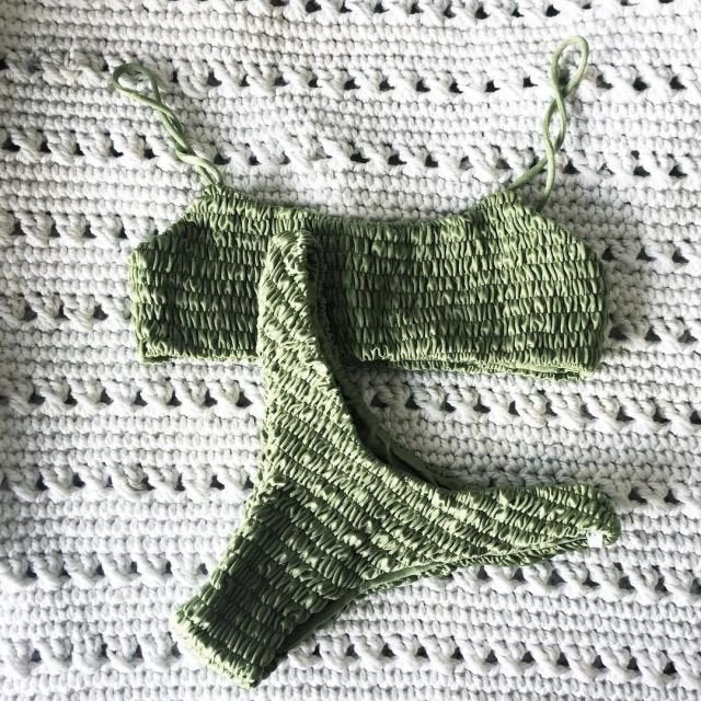 Crochet Style Two-Piece Swimsuit