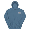 Indigo Blue Embroidered Logo Hoodie