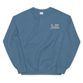 Indigo Blue Embroidered Logo Sweatshirt